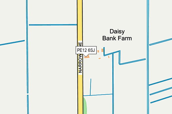 PE12 6SJ map - OS OpenMap – Local (Ordnance Survey)