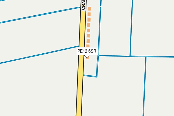 PE12 6SR map - OS OpenMap – Local (Ordnance Survey)