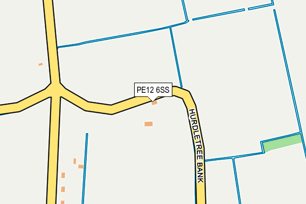 PE12 6SS map - OS OpenMap – Local (Ordnance Survey)