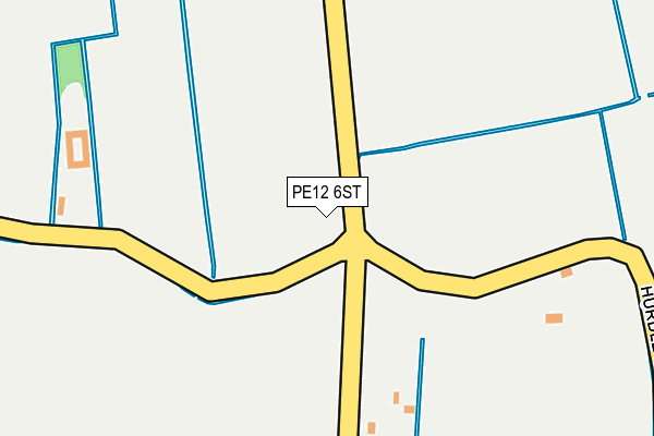 PE12 6ST map - OS OpenMap – Local (Ordnance Survey)
