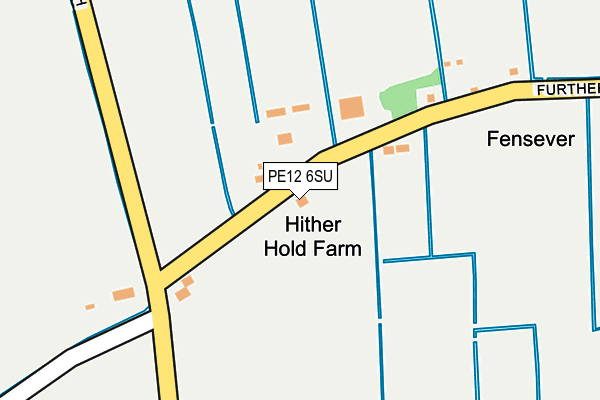 PE12 6SU map - OS OpenMap – Local (Ordnance Survey)