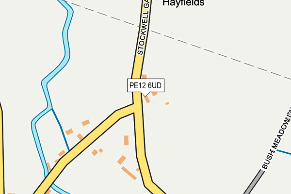 PE12 6UD map - OS OpenMap – Local (Ordnance Survey)
