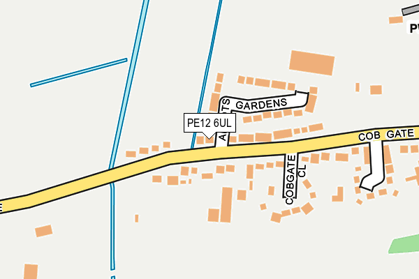 PE12 6UL map - OS OpenMap – Local (Ordnance Survey)