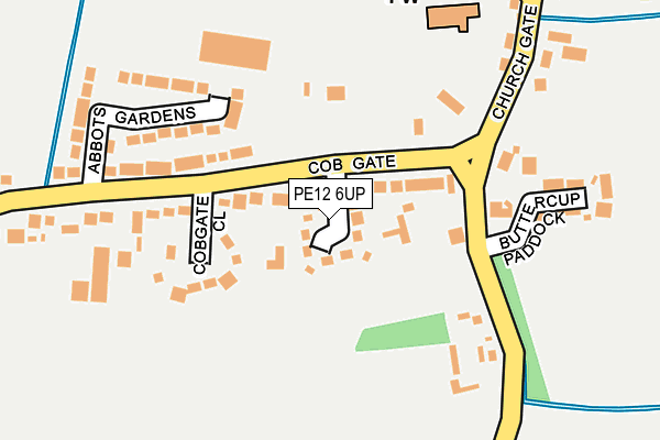 PE12 6UP map - OS OpenMap – Local (Ordnance Survey)