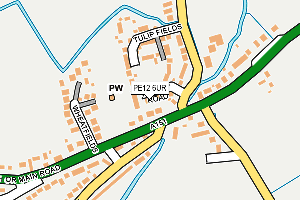 PE12 6UR map - OS OpenMap – Local (Ordnance Survey)