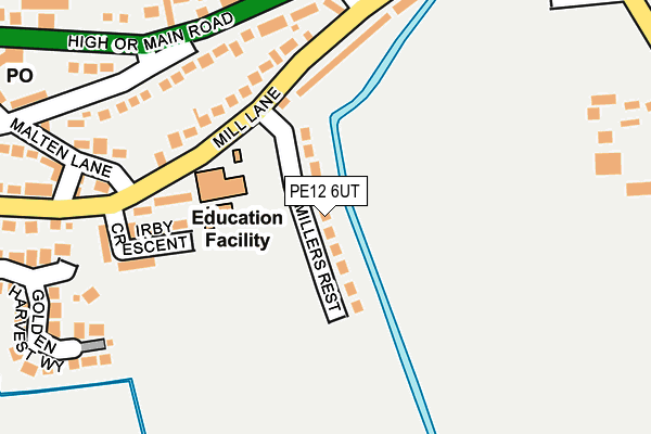 PE12 6UT map - OS OpenMap – Local (Ordnance Survey)