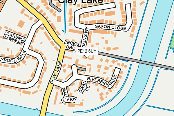PE12 6UY map - OS OpenMap – Local (Ordnance Survey)