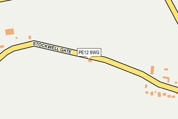 PE12 6WG map - OS OpenMap – Local (Ordnance Survey)