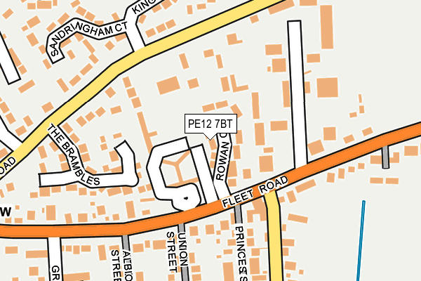 PE12 7BT map - OS OpenMap – Local (Ordnance Survey)