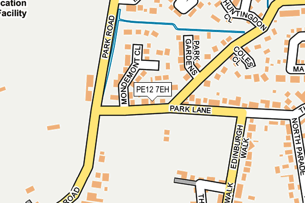 PE12 7EH map - OS OpenMap – Local (Ordnance Survey)