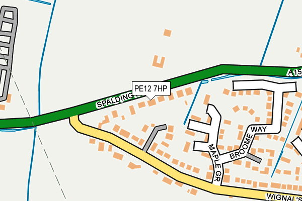 PE12 7HP map - OS OpenMap – Local (Ordnance Survey)