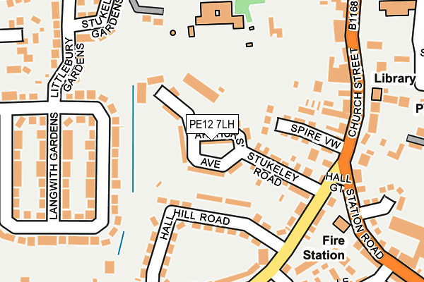 PE12 7LH map - OS OpenMap – Local (Ordnance Survey)