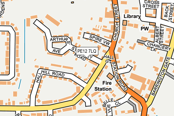 PE12 7LQ map - OS OpenMap – Local (Ordnance Survey)