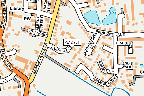 PE12 7LT map - OS OpenMap – Local (Ordnance Survey)