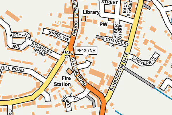 PE12 7NH map - OS OpenMap – Local (Ordnance Survey)