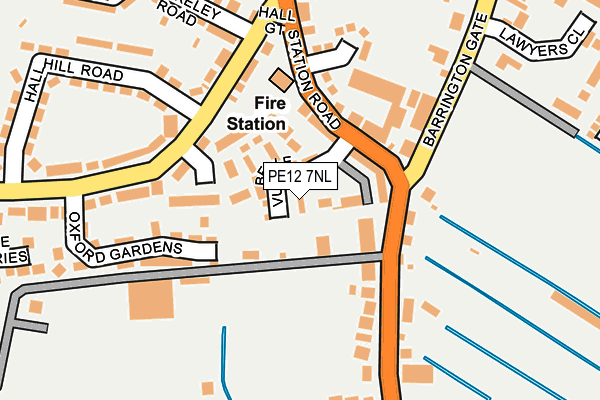 PE12 7NL map - OS OpenMap – Local (Ordnance Survey)