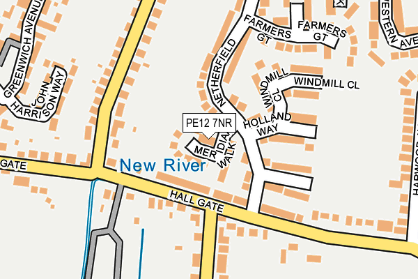 PE12 7NR map - OS OpenMap – Local (Ordnance Survey)