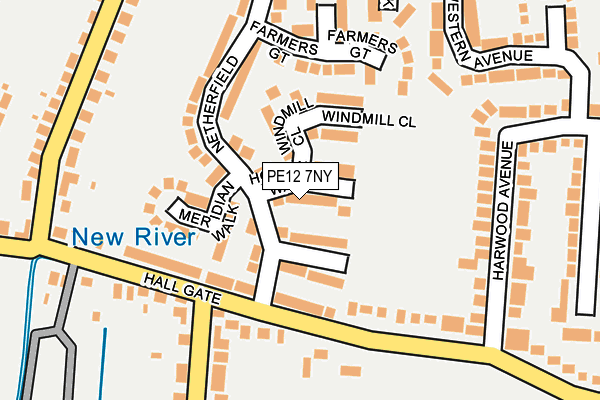PE12 7NY map - OS OpenMap – Local (Ordnance Survey)