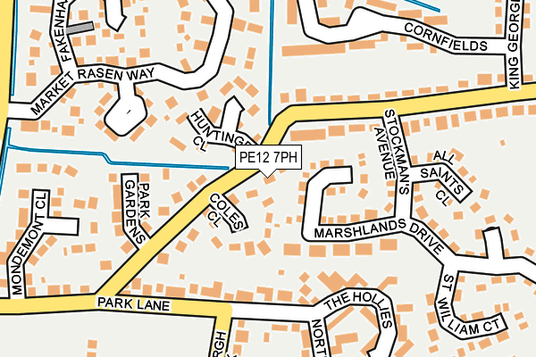 PE12 7PH map - OS OpenMap – Local (Ordnance Survey)