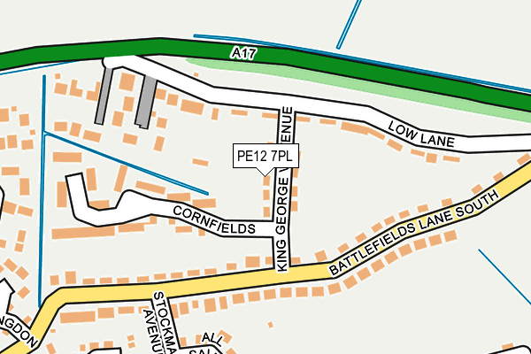 PE12 7PL map - OS OpenMap – Local (Ordnance Survey)