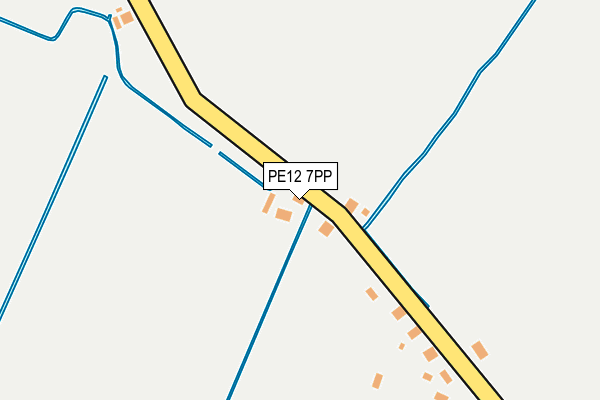 PE12 7PP map - OS OpenMap – Local (Ordnance Survey)