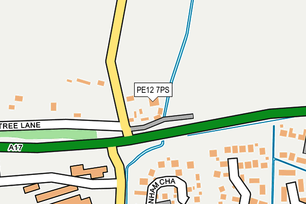 PE12 7PS map - OS OpenMap – Local (Ordnance Survey)