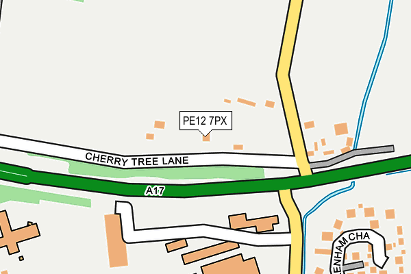 PE12 7PX map - OS OpenMap – Local (Ordnance Survey)