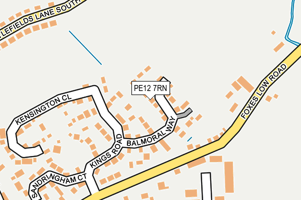 PE12 7RN map - OS OpenMap – Local (Ordnance Survey)