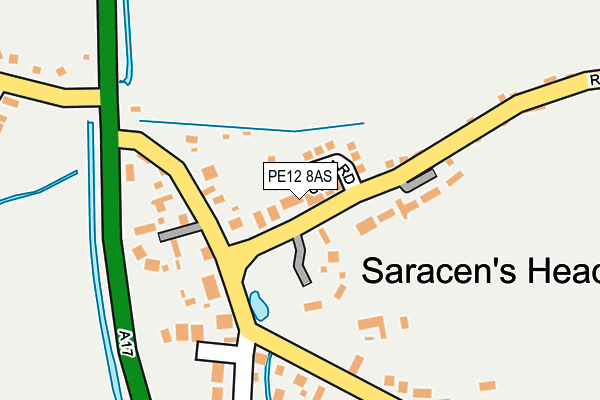 PE12 8AS map - OS OpenMap – Local (Ordnance Survey)