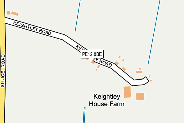 PE12 8BE map - OS OpenMap – Local (Ordnance Survey)