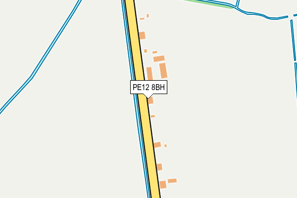 PE12 8BH map - OS OpenMap – Local (Ordnance Survey)