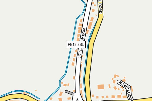 PE12 8BL map - OS OpenMap – Local (Ordnance Survey)