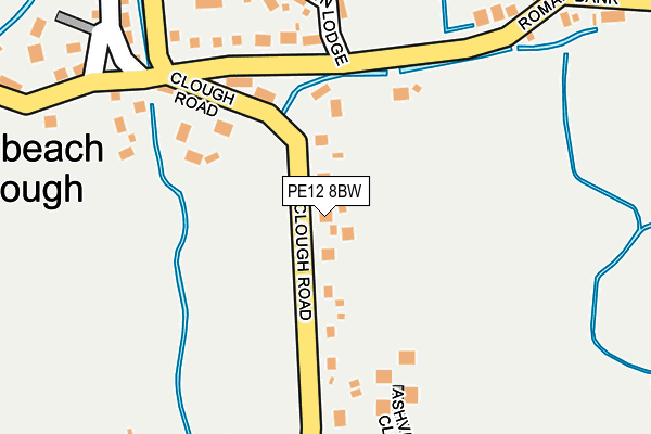 PE12 8BW map - OS OpenMap – Local (Ordnance Survey)