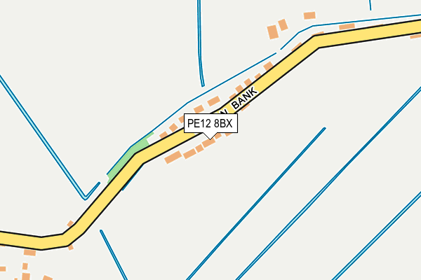 PE12 8BX map - OS OpenMap – Local (Ordnance Survey)