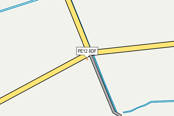 PE12 8DF map - OS OpenMap – Local (Ordnance Survey)