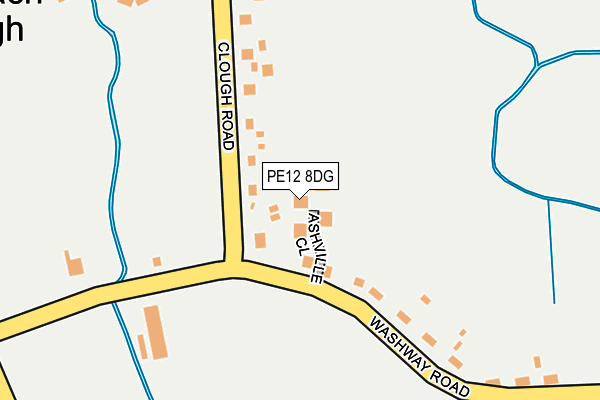 PE12 8DG map - OS OpenMap – Local (Ordnance Survey)