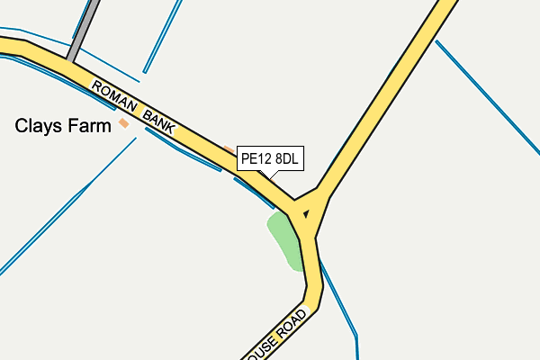 PE12 8DL map - OS OpenMap – Local (Ordnance Survey)