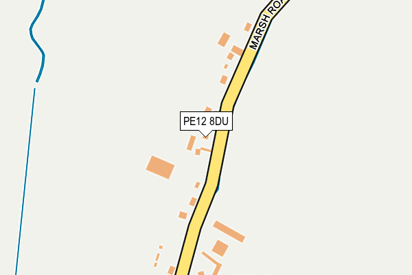 PE12 8DU map - OS OpenMap – Local (Ordnance Survey)