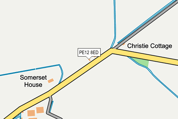 PE12 8ED map - OS OpenMap – Local (Ordnance Survey)