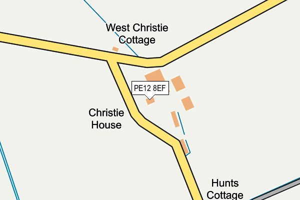 PE12 8EF map - OS OpenMap – Local (Ordnance Survey)