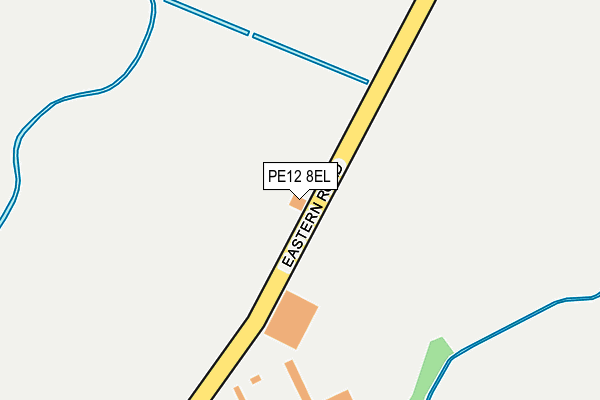 PE12 8EL map - OS OpenMap – Local (Ordnance Survey)