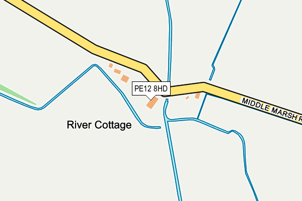 PE12 8HD map - OS OpenMap – Local (Ordnance Survey)