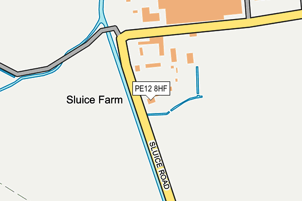 PE12 8HF map - OS OpenMap – Local (Ordnance Survey)