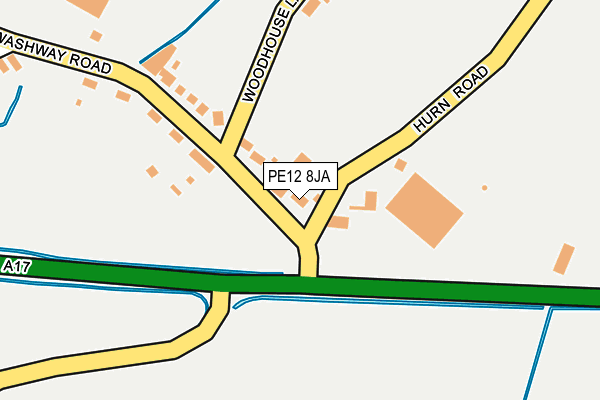 PE12 8JA map - OS OpenMap – Local (Ordnance Survey)