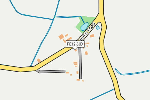 PE12 8JD map - OS OpenMap – Local (Ordnance Survey)