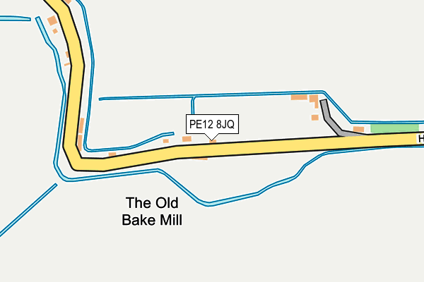 PE12 8JQ map - OS OpenMap – Local (Ordnance Survey)
