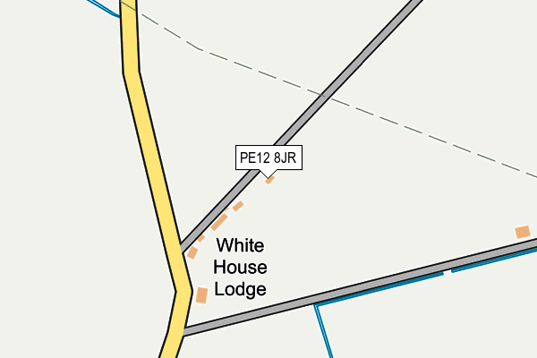 PE12 8JR map - OS OpenMap – Local (Ordnance Survey)