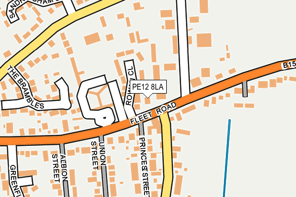 PE12 8LA map - OS OpenMap – Local (Ordnance Survey)