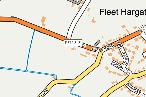 PE12 8LE map - OS OpenMap – Local (Ordnance Survey)