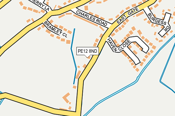 PE12 8ND map - OS OpenMap – Local (Ordnance Survey)